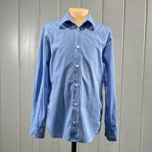 *Wonder Nation Boy's Blue  Button Down Long Sleeve Shirt Sz 12